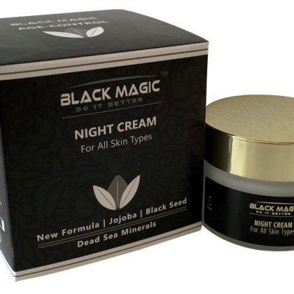Luxe en rijke nachtcreme met Dode Zee Zout mineralen Black Magic 50 ml