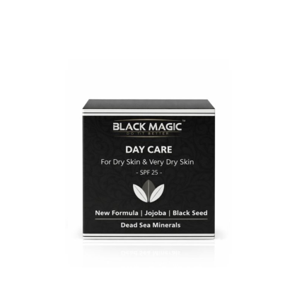 Luxe hydraterende dagcreme voor zeer droge huid met Dode Zee zout mineralen Black Magic 50 ml