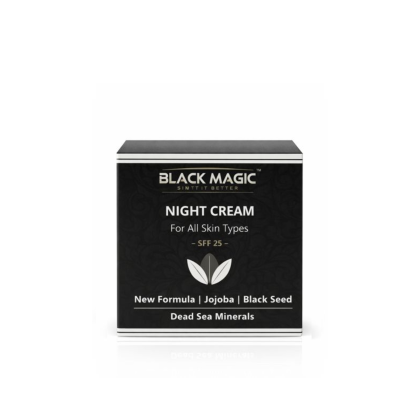 Luxe en rijke nachtcreme met Dode Zee Zout mineralen Black Magic 50 ml