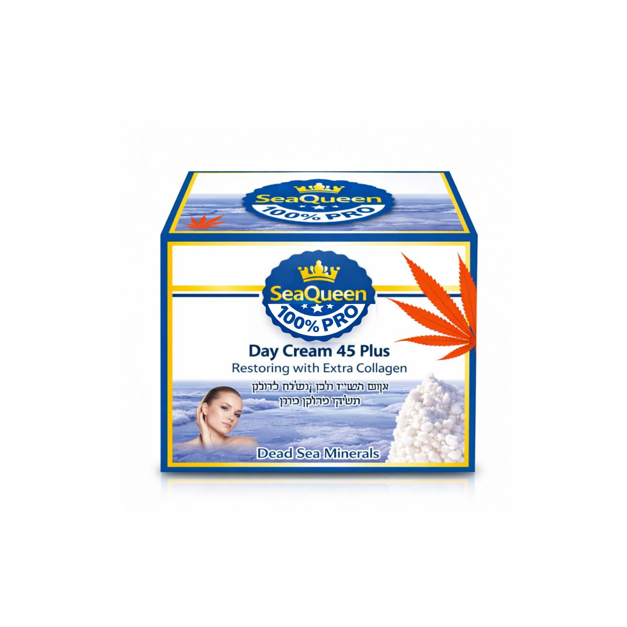 SeaQueen - Dead Sea Minerals Cannabis Day Cream 45+ SPF 25