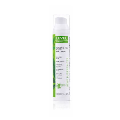 Level - Dead Sea Minerals Hemp & Green Tea - Replenishing Hemp Eye Cream 100 ml
