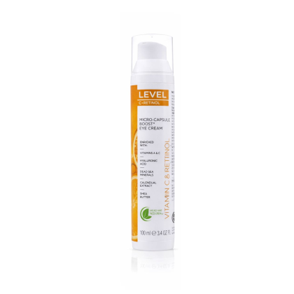 Level - Dead Sea Minerals Vitamin C & Retinol - Micro Capsule Boost Eye Cream 100 ml