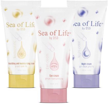 Luxe huidverzorging Set voor vrouw met Dode Zee Zout mineralen 3 delig